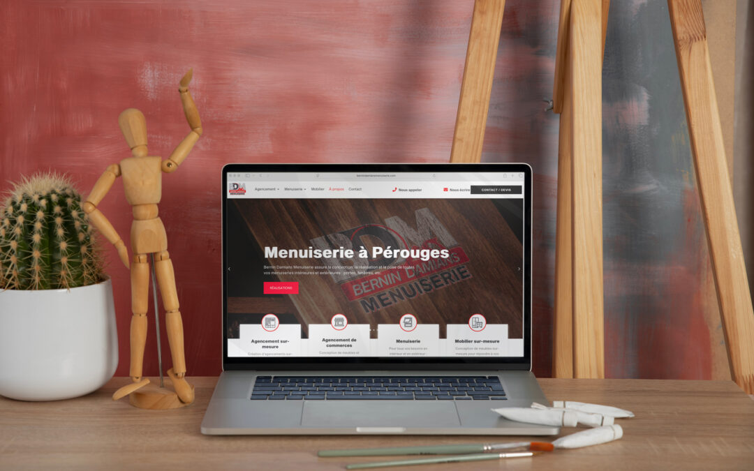Site web pour Bernin Damians Menuiserie