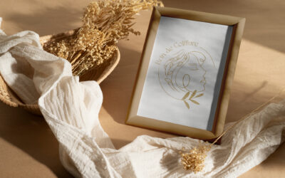 Création d&rsquo;identité visuelle pour Brin de Coiffure