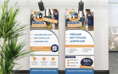 Création d&rsquo;un roll-up pour Maison et Services