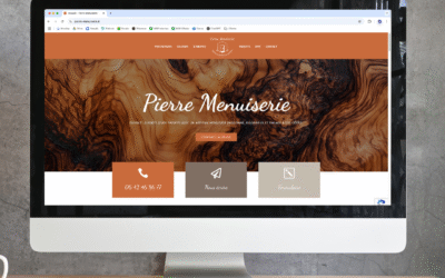 Création d&rsquo;un site web pour Pierre Menuiserie