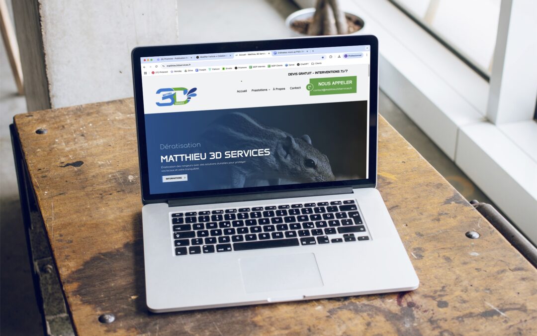 Site web pour Matthieu 3D Services