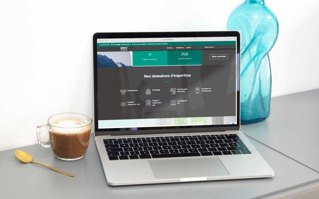 Site web pour GBC Climatisation