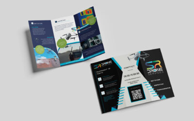 Dépliants commerciaux pour SR Drone Services