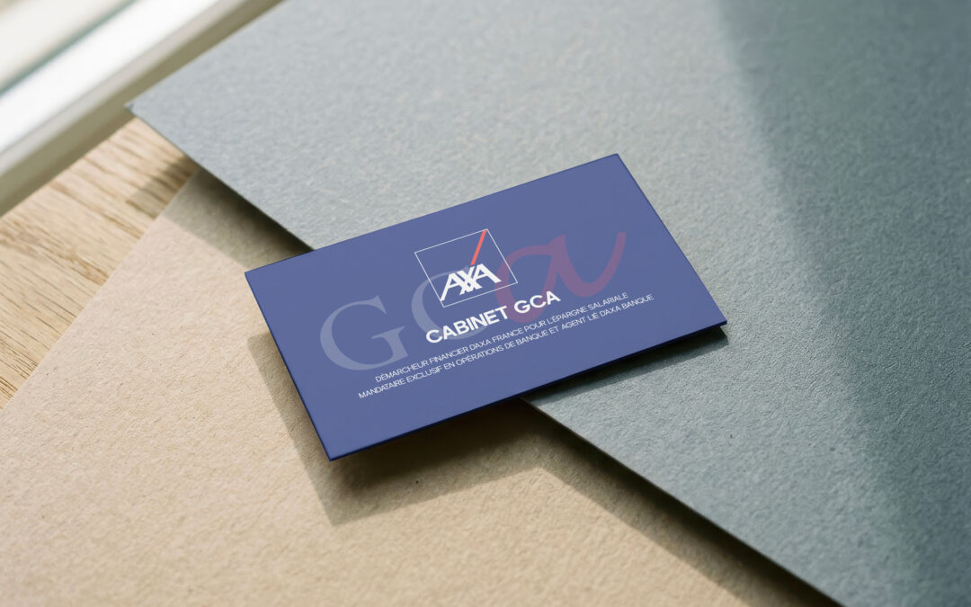 Cartes de visite pour AXA Cabinet GCA